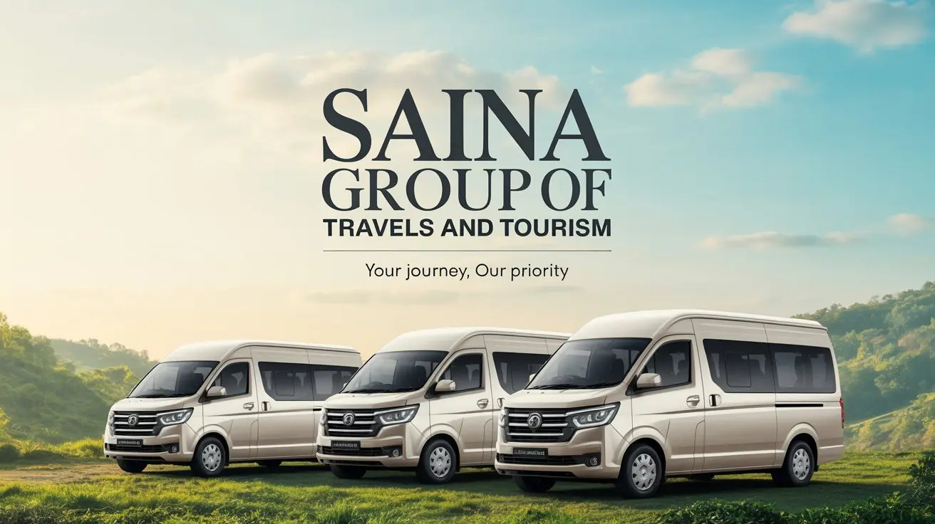 Luxury tourist vans of Saina Group of Travels and Tourism in Palakkad, Kerala,